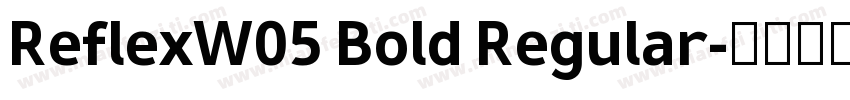 ReflexW05 Bold Regular字体转换